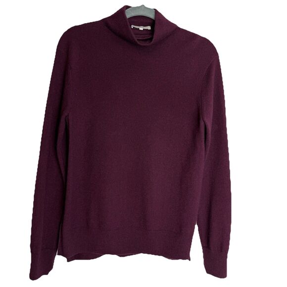 Vince Mock Turtleneck Wool & Cashmere Purple Sweater Women’s Size Small - Picture 1 of 13